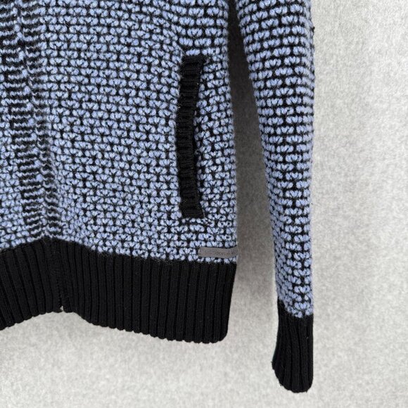 Krimson Klover Womens MVP3 Full Zip Sweater Size XS Blue Black Elbow Patch Wool - Picture 5 of 16